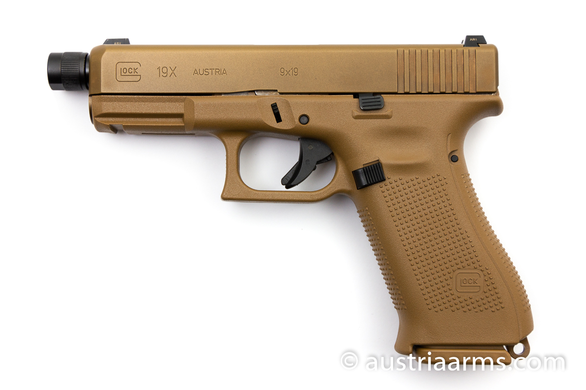 Glock 19X Tactical, Gewindelauf / threaded barrel, 9 x 19 mm