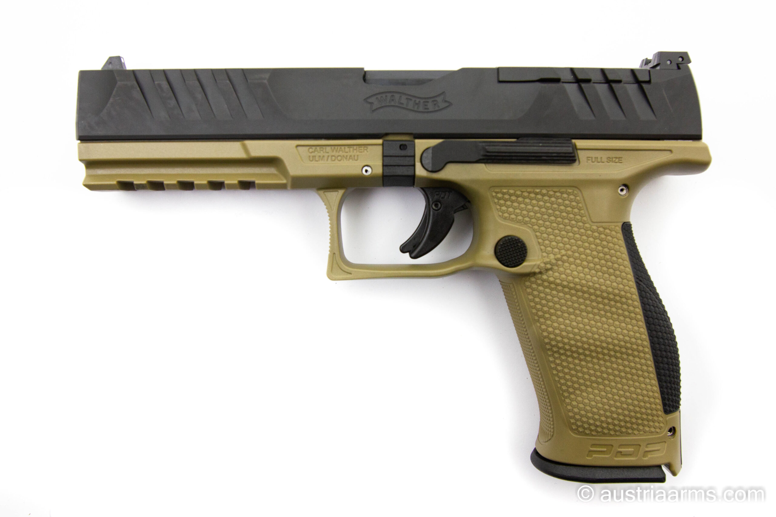 Walther PDP, Farbton  FDE, Sportwaffengröße 5.0 Zoll, 9 x 19 mm