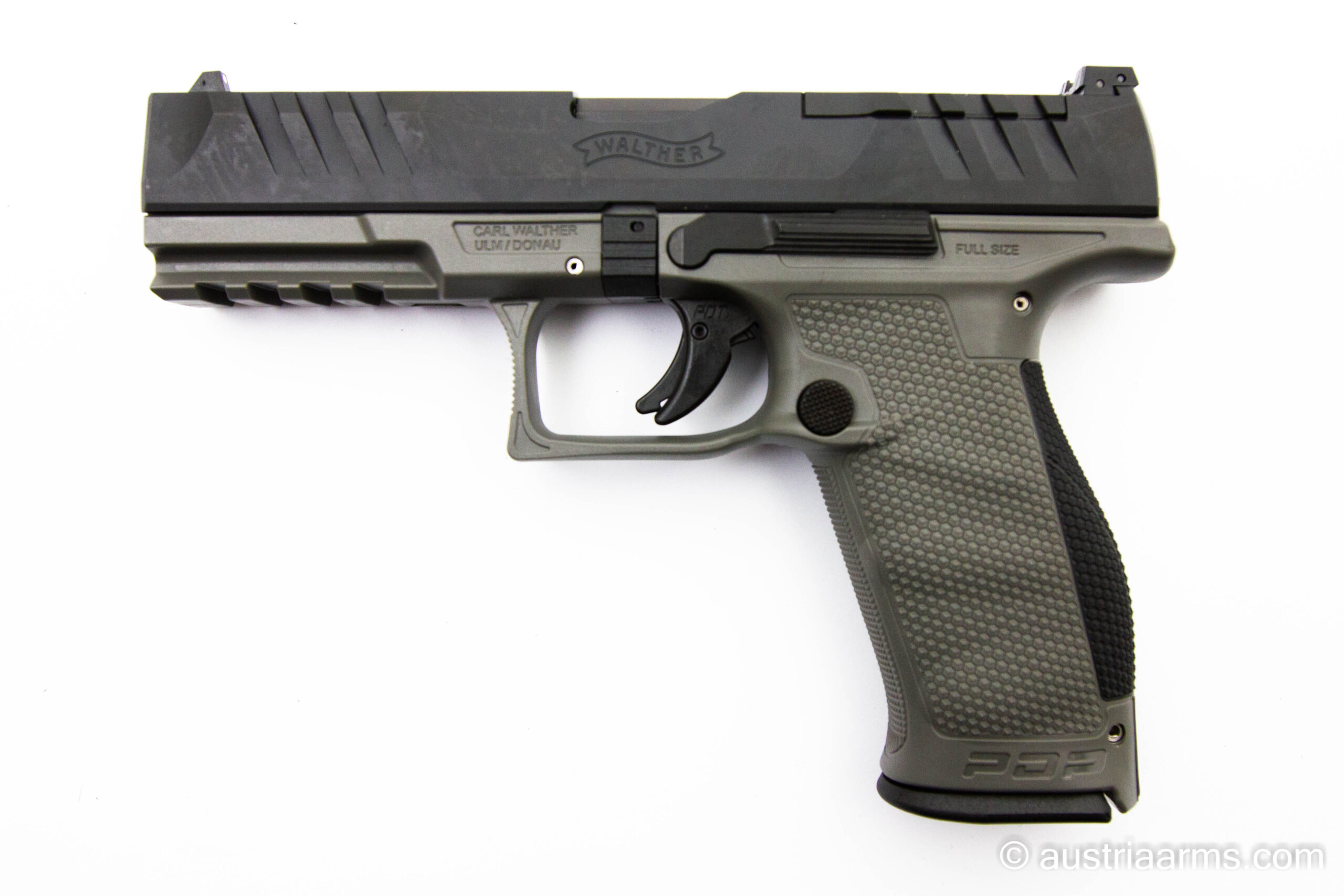Walther PDP, Farbton Stealth Grey,  Dienstwaffengröße 4.5 Zoll, 9 x 19 mm