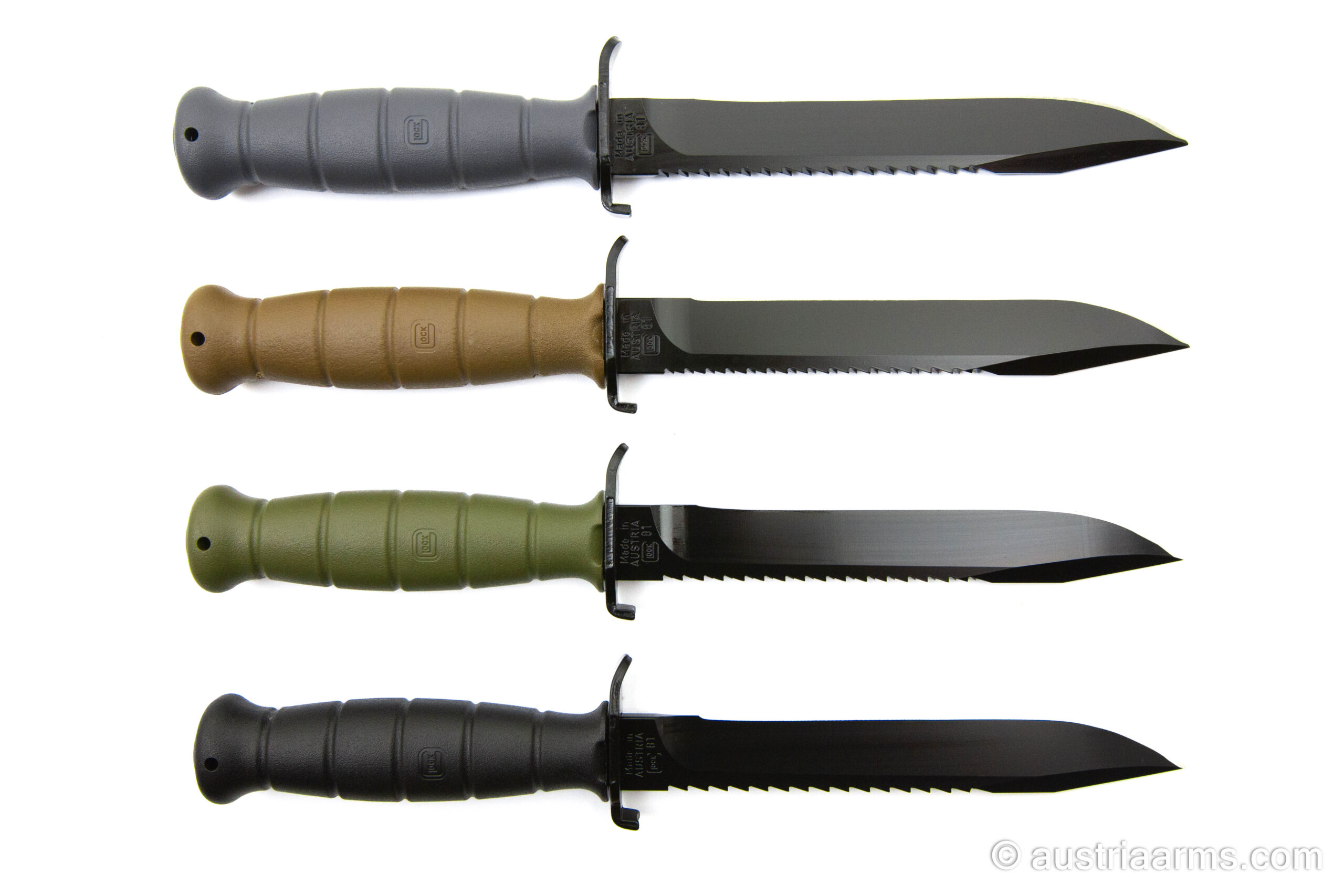 Glock Feldmesser FM78 (ohne Sägerücken) + FM81 (mit Sägerücken)