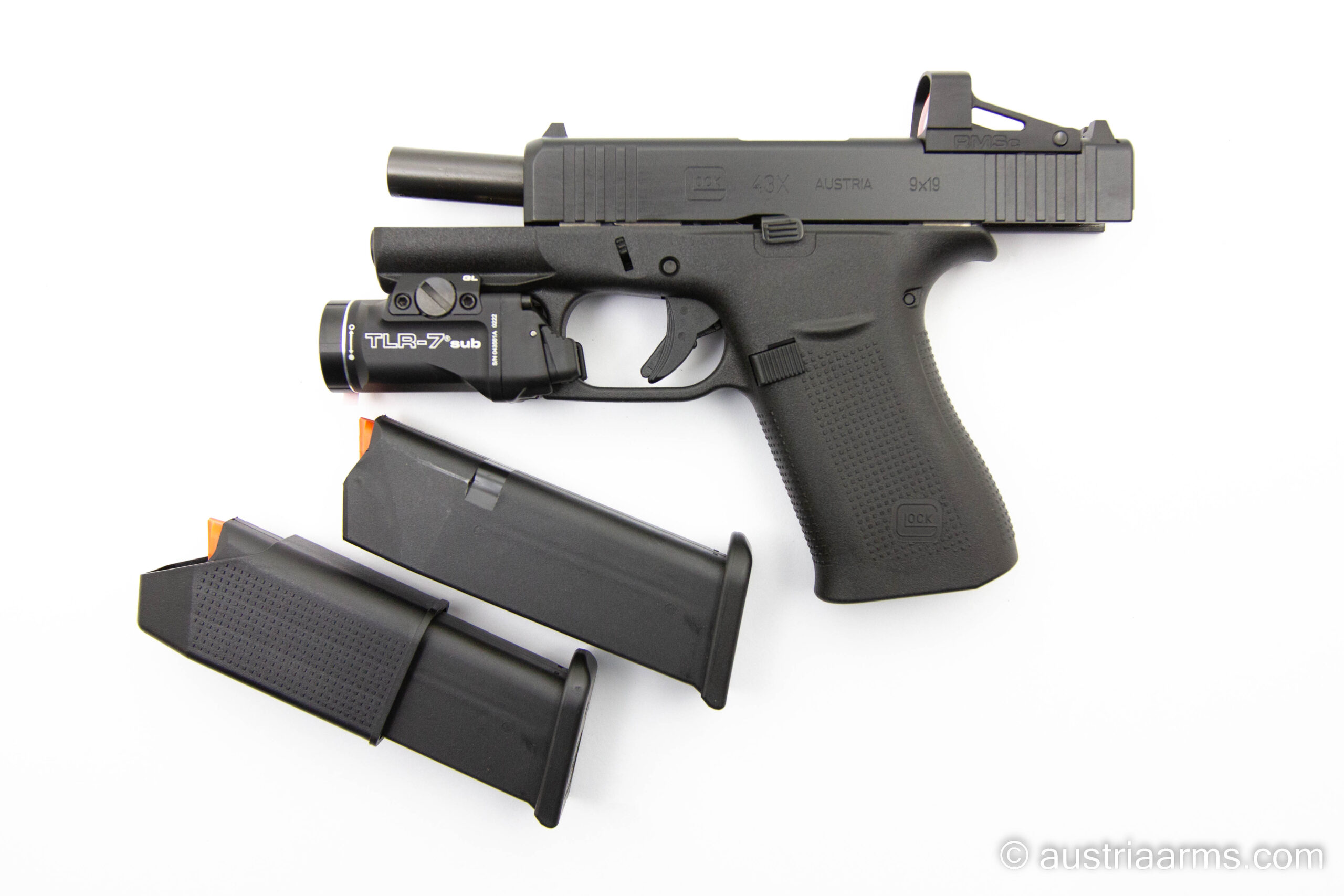 Glock 43X Optics Ready: inklusive Shield RMSc Reddot + Streamlight TLR-7 sub – Bild 4