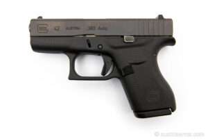 Glock 43, neuwertige Pistole aus Vorbesitz, 9 x 19 mm