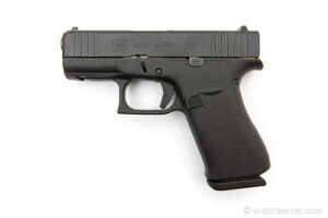 Glock 43X, neuwertige Gebrauchtwaffe, 9 x 19 mm