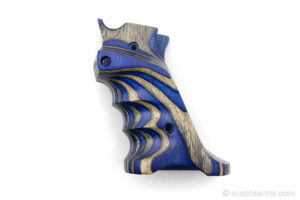 Volquartsen Griff Blau laminiertes Holz, Ruger MK III - Rechtshänder