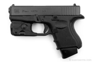 Glock 26 mit TLR6 Licht/Lasermodul + Holster, 9 x 19 mm