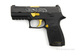 SIG Sauer P320 Compact Luxus – Gravur und goldnitrierte Bedienelemente | 9x19 mm